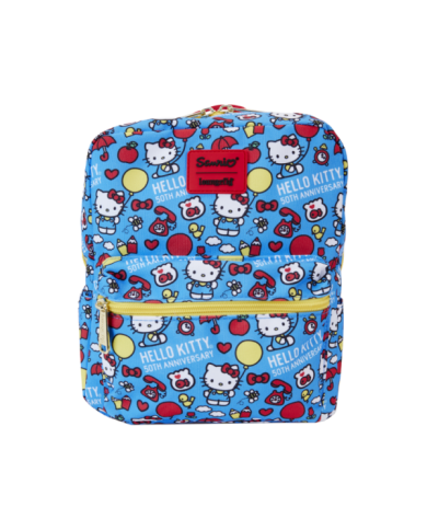 Sac à dos Loungefly - Sanrio Hello Kitty 50ème Anniversaire All-Over Print Nylon Square