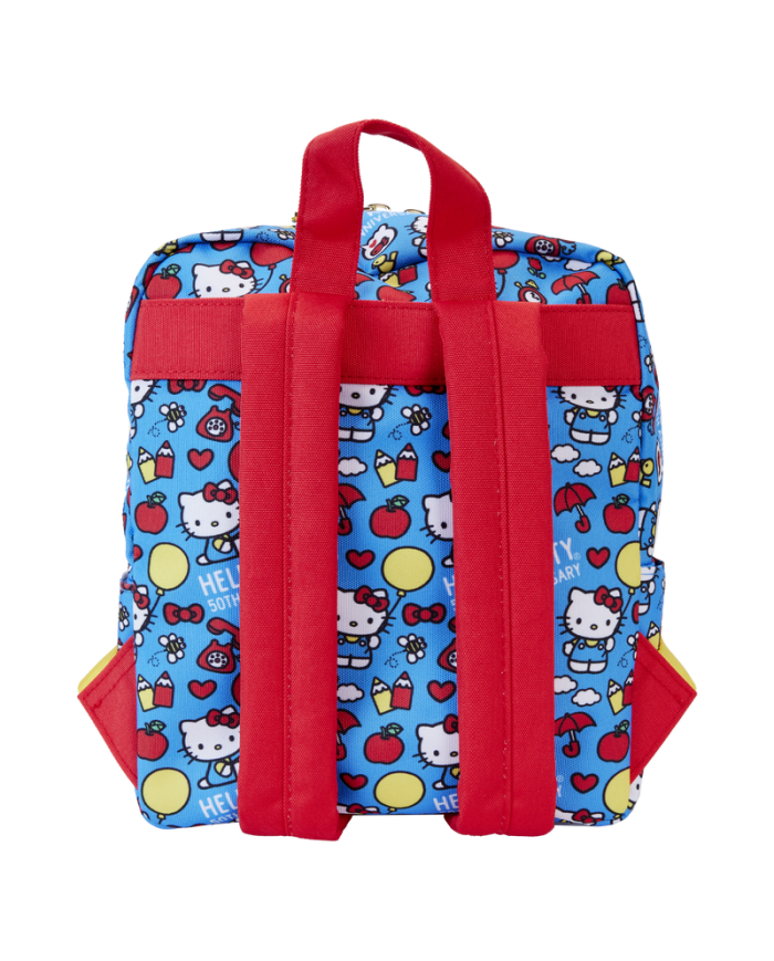 Sac à dos Loungefly - Sanrio Hello Kitty 50ème Anniversaire All-Over Print Nylon Square