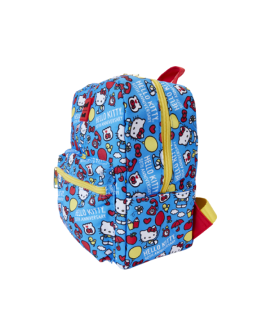 Sac à dos Loungefly - Sanrio Hello Kitty 50ème Anniversaire All-Over Print Nylon Square