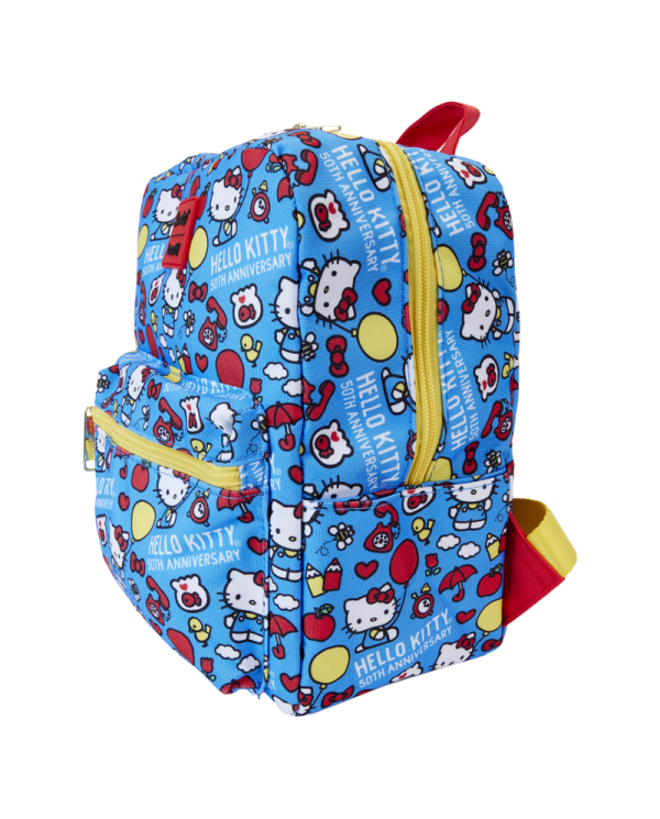 Sac à dos Loungefly - Sanrio Hello Kitty 50ème Anniversaire All-Over Print Nylon Square