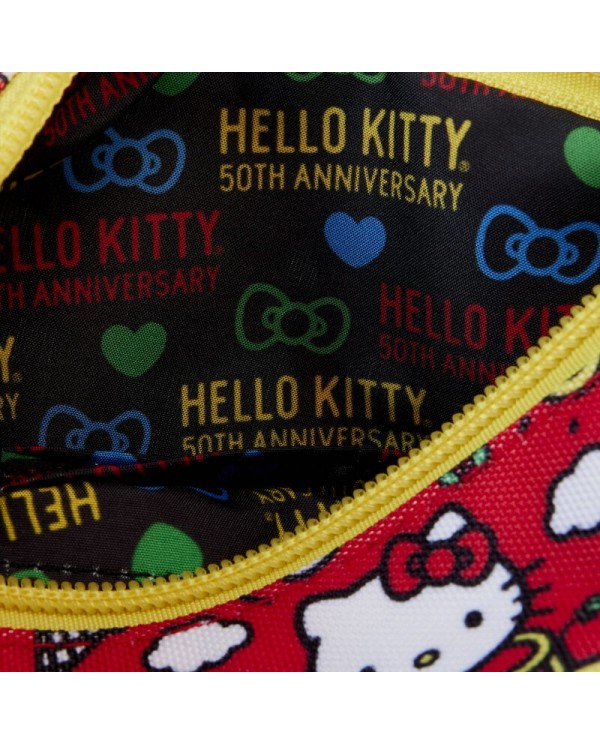 Porte-monnaie Loungefly - Sanrio Hello Kitty 50ème Anniversaire All-Over Print Nylon