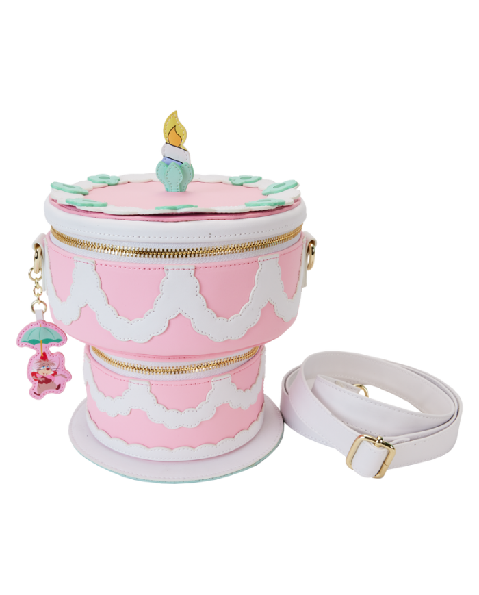 Sac à bandoulière Loungefly - Alice au Pays des Merveilles Unbirthday Cake Figural Glow