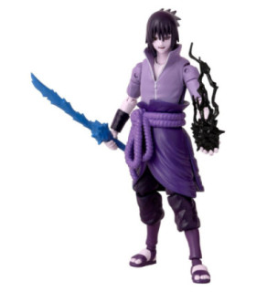 Figurine Naruto Uchiha Sasuke Rinnegan "7th Wave" - Anime Heroes Bandai 17 cm