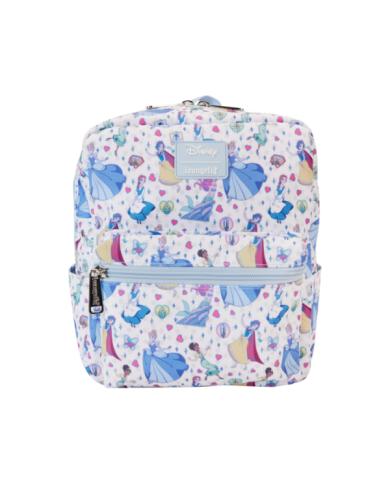 Sac à dos Loungefly - Disney Princess Manga Style All-Over Print Nylon Square
