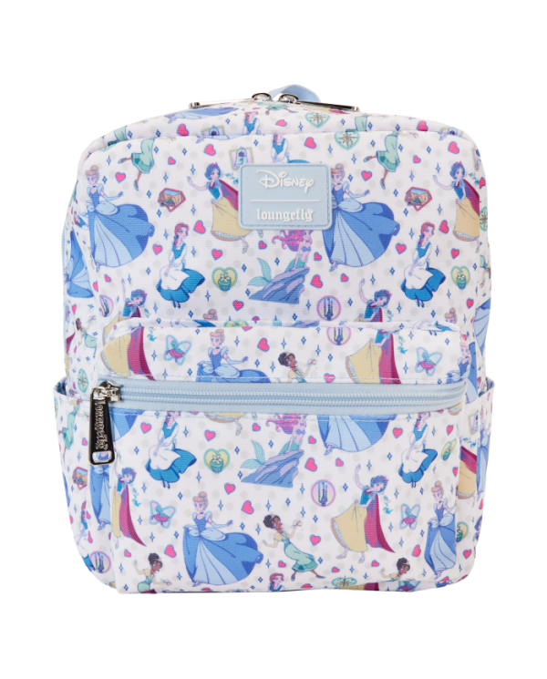Sac à dos Loungefly - Disney Princess Manga Style All-Over Print Nylon Square