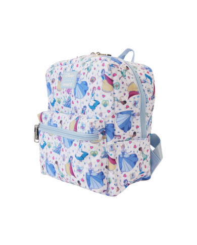 Sac à dos Loungefly - Disney Princess Manga Style All-Over Print Nylon Square