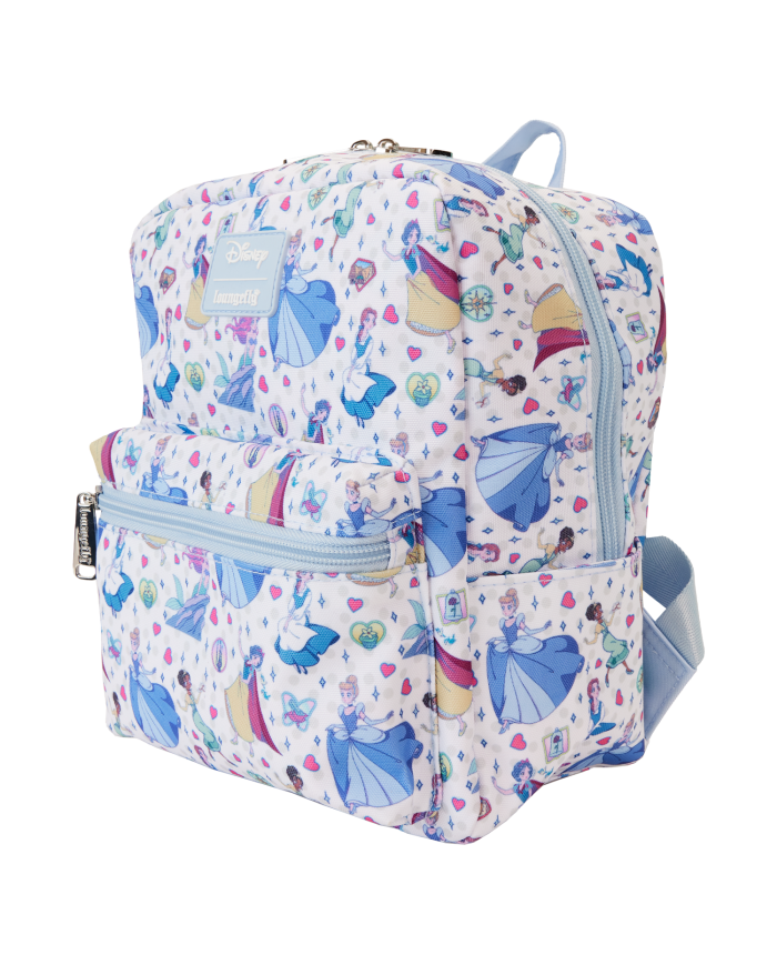 Sac à dos Loungefly - Disney Princess Manga Style All-Over Print Nylon Square