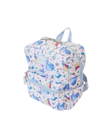 Sac à dos Loungefly - Disney Princess Manga Style All-Over Print Nylon Square