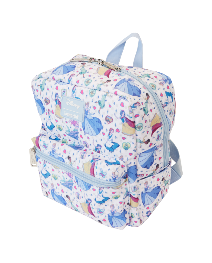 Sac à dos Loungefly - Disney Princess Manga Style All-Over Print Nylon Square