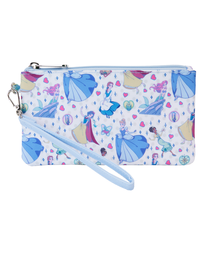 Pochette Loungefly - Disney Princess Manga Style All-Over Print Nylon
