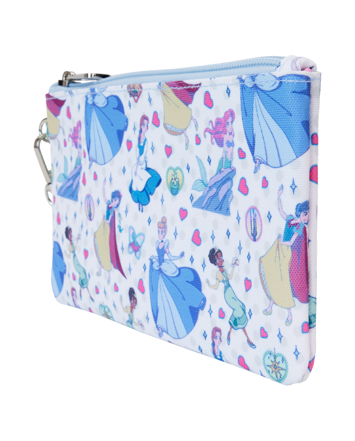 Pochette Loungefly - Disney Princess Manga Style All-Over Print Nylon