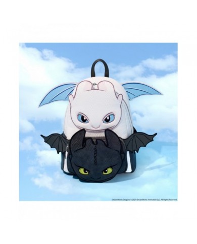 Sac à dos Loungefly - Dragons Light & Night Fury Cosplay