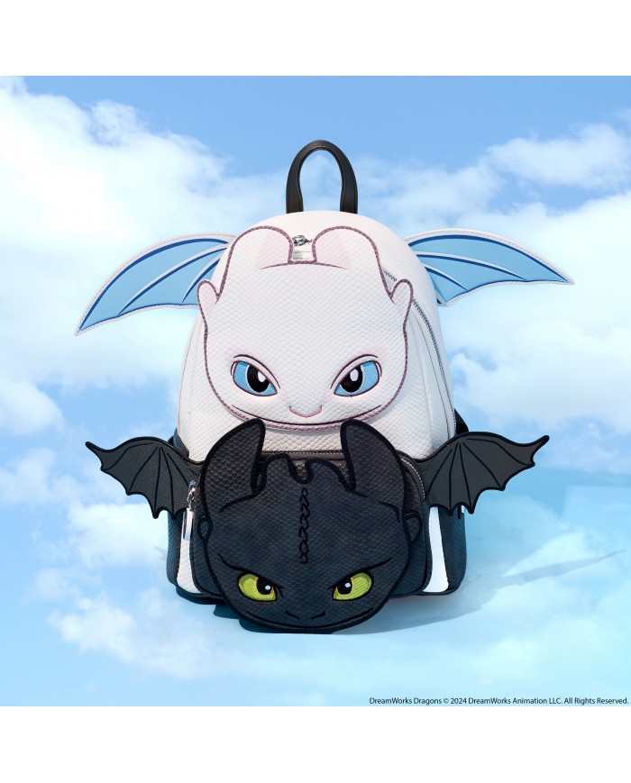 Sac à dos Loungefly - Dragons Light & Night Fury Cosplay