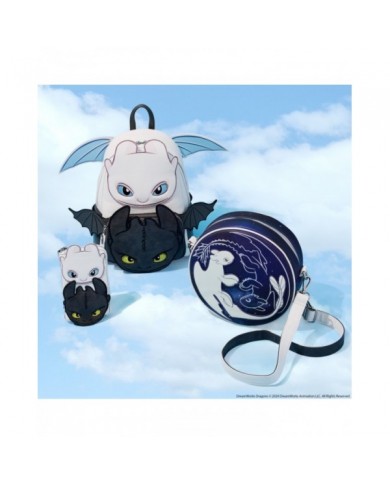 Sac à bandoulière Loungefly - Dragons Light & Night Fury