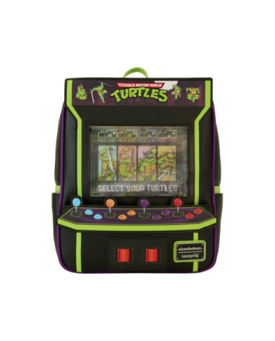 Sac à dos Loungefly - Tortues Ninja 40th Anniversary Vintage Arcade Lenticular Glow