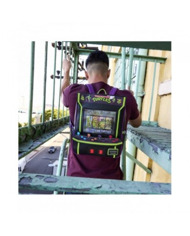 Sac à dos Loungefly - Tortues Ninja 40th Anniversary Vintage Arcade Lenticular Glow