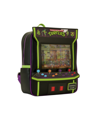 Sac à dos Loungefly - Tortues Ninja 40th Anniversary Vintage Arcade Lenticular Glow