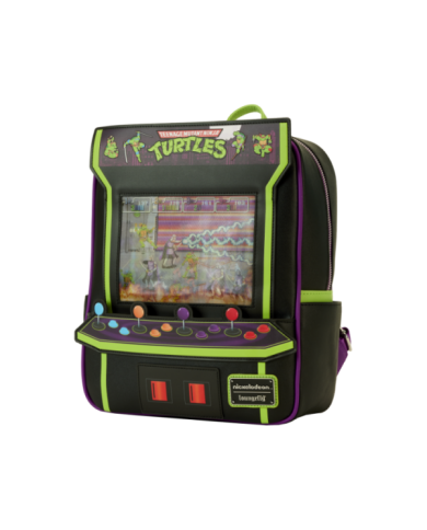 Sac à dos Loungefly - Tortues Ninja 40th Anniversary Vintage Arcade Lenticular Glow