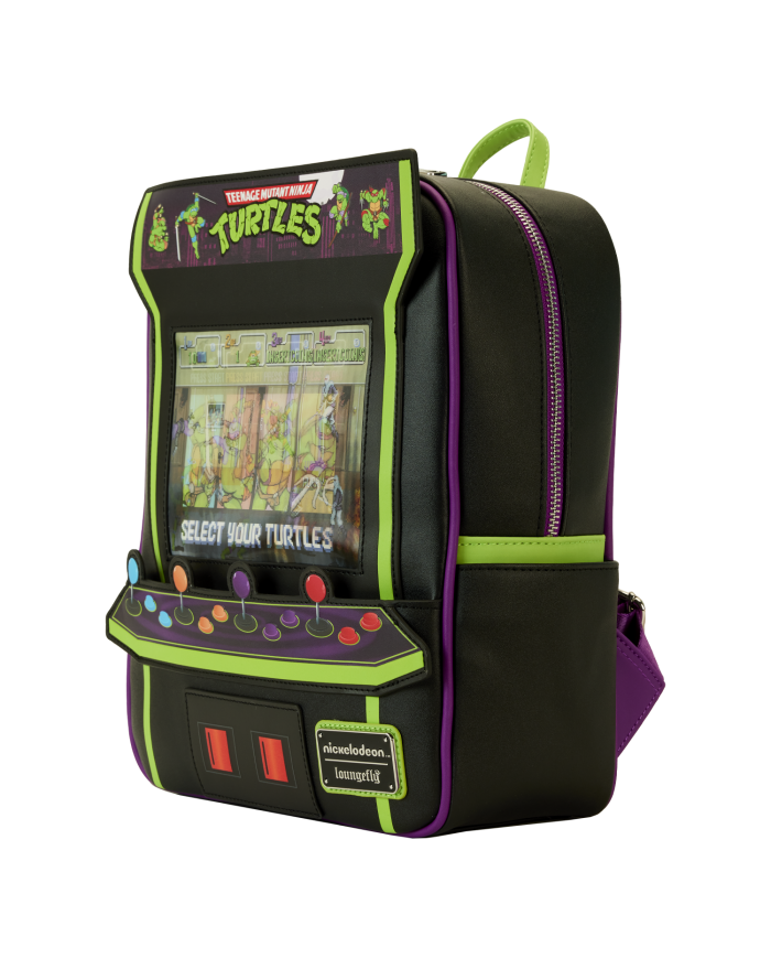 Sac à dos Loungefly - Tortues Ninja 40th Anniversary Vintage Arcade Lenticular Glow