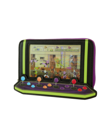 Portefeuille Loungefly - Tortues Ninja 40th Anniversary Vintage Arcade Lenticular Glow