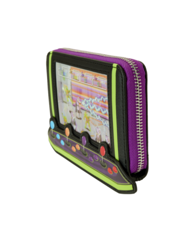 Portefeuille Loungefly - Tortues Ninja 40th Anniversary Vintage Arcade Lenticular Glow