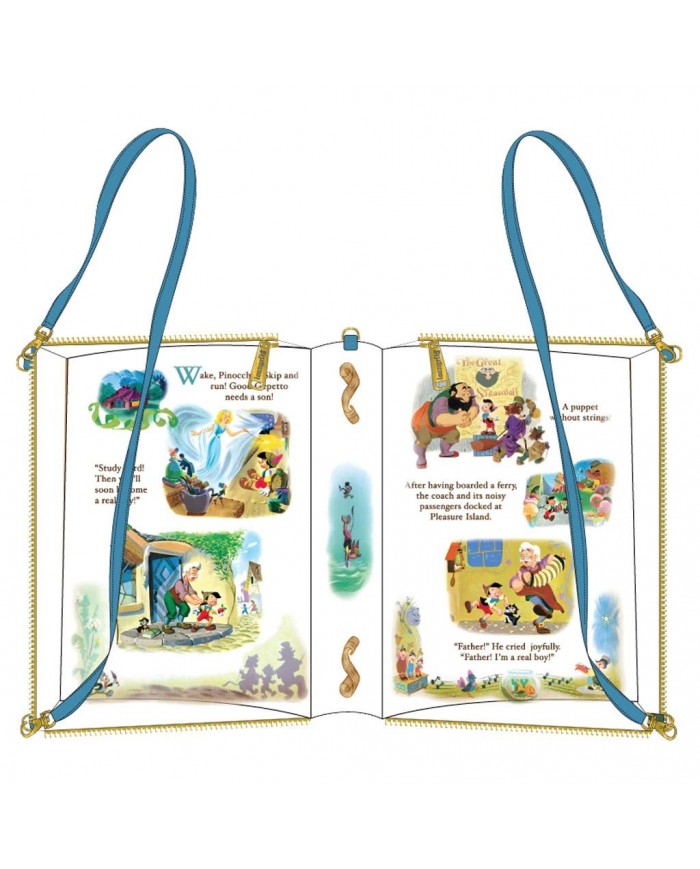 Sac convertible Loungefly - Pinocchio Classic Books
